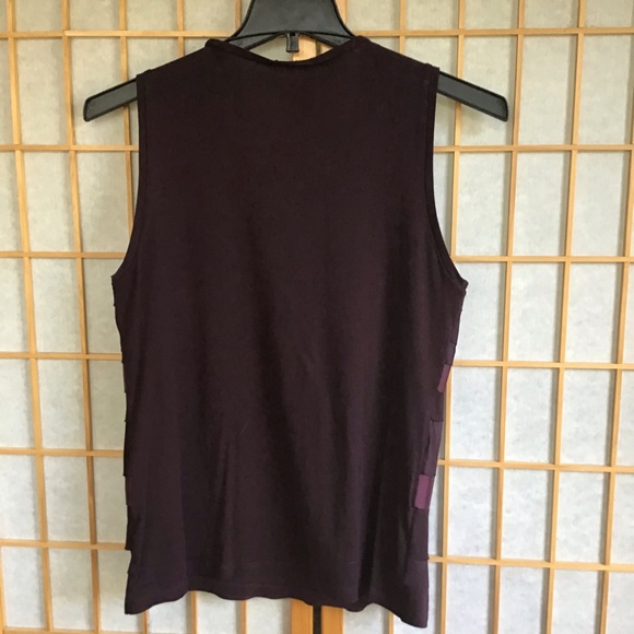 2 for 20$! Ann Taylor Factory dark purple layered tank. - Picture 3 of 3